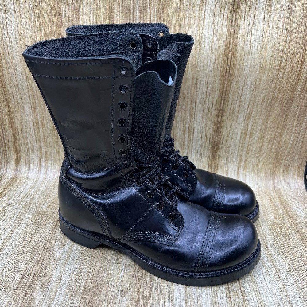 Corcoran 1500 Jump Boots 10" Men's Size 7.5 E Black Leather Military Combat Work